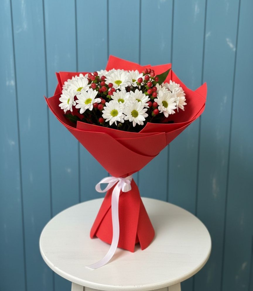 Букет цветов из: Хризантемы в Елках