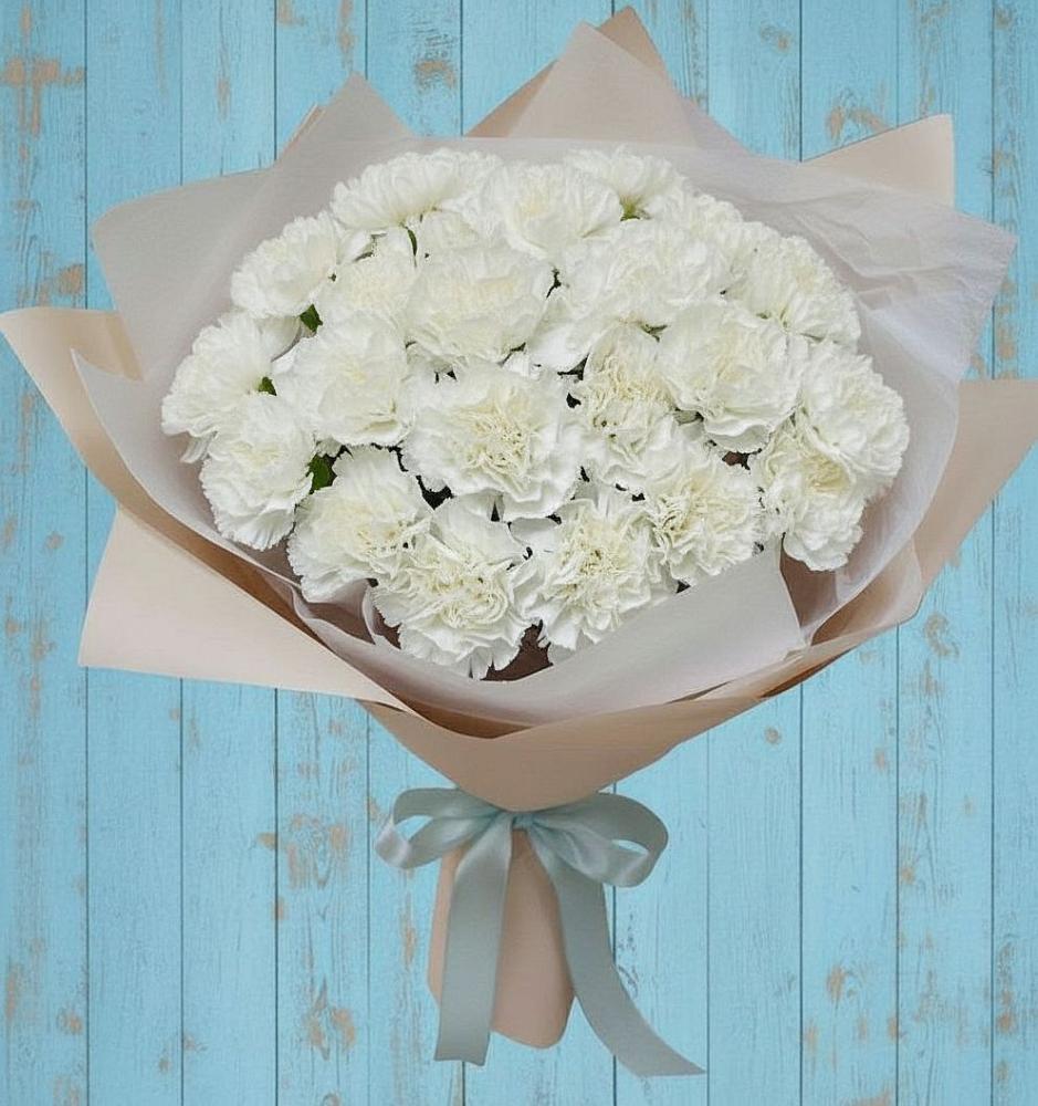 Букет цветов из: Гвоздики в Елках