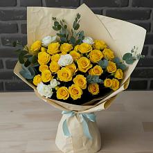 Букет цветов из:  Розы в Елках