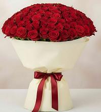 Букет 101 Красная роза Милано в Елках