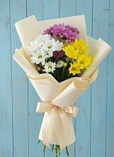 Букет цветов из:  Хризантемы #REPLACE_PRED# Елках