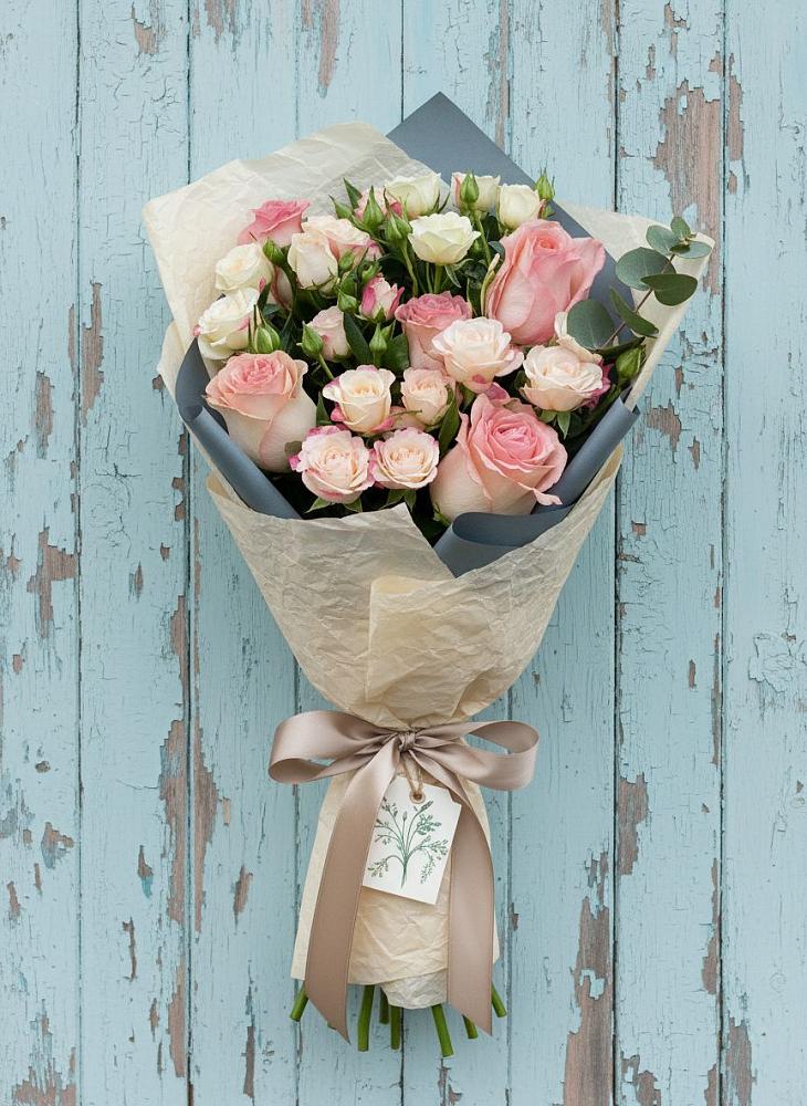 Букет цветов из: Розы в Елках