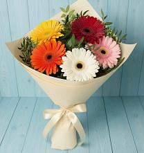 Букет цветов из:  Герберы в Елках