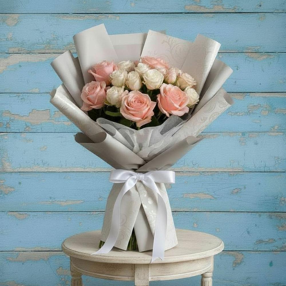 Букет цветов из: Розы в Елках