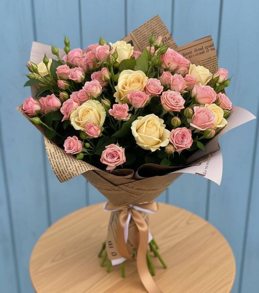 Букет цветов из: Розы в Елках