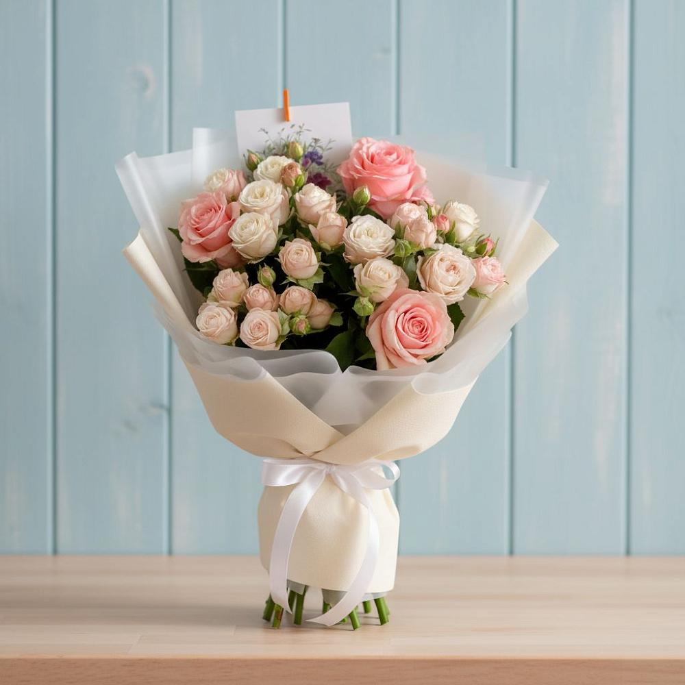 Букет цветов из: Розы в Елках