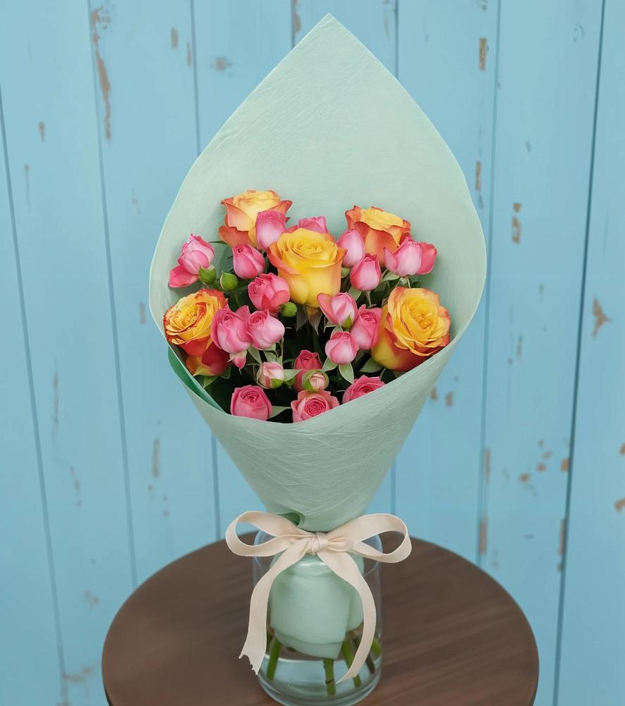 Букет цветов из: Розы в Елках