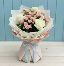 Букет цветов из:  Розы в Елках