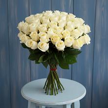 Букет 51 Белая роза Эдлесс Лав #REPLACE_PRED# Елках