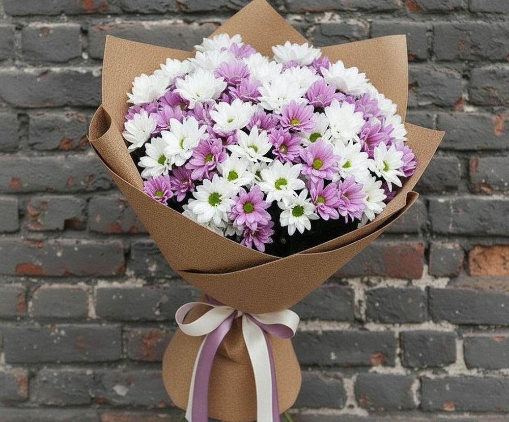 Букет цветов из: Хризантемы в Елках