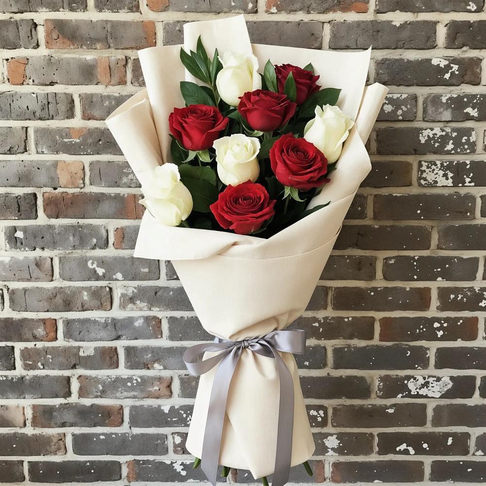 Букет цветов из: Розы в Елках