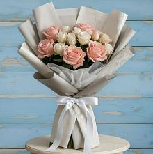 Букет цветов из:  Розы в Елках