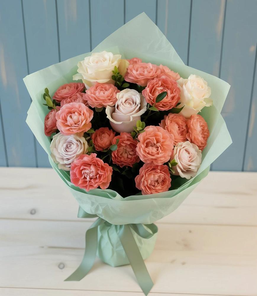 Букет цветов из: Розы в Елках