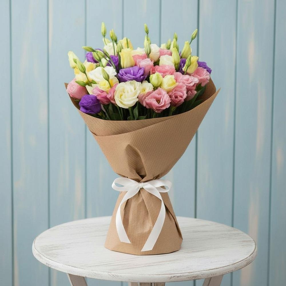 Букет цветов из: Лизиантусы в Елках