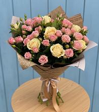 Букет цветов из:  Розы в Елках
