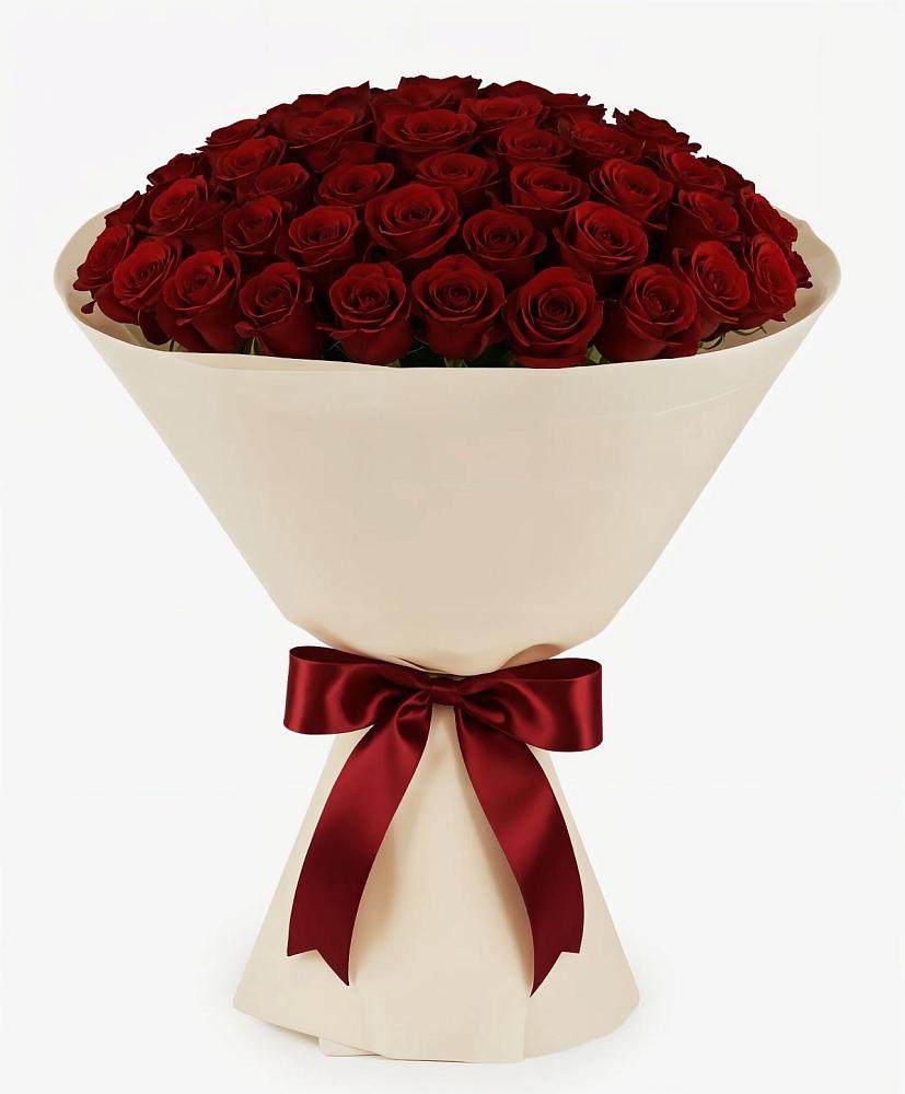 Букет 101 Бордовая роза Блэк Бакарра в Елках