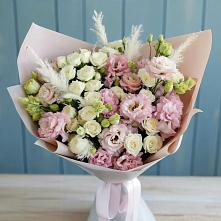 Букет цветов из:  Альстромерии и Розы в Елках
