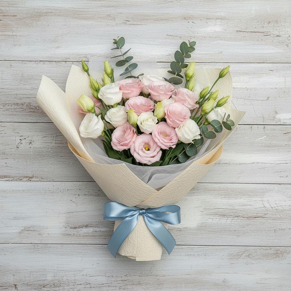 Букет цветов из: Лизиантусы в Елках