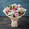 Букет цветов из: Хризантемы, Альстромерии и Розы в Елках